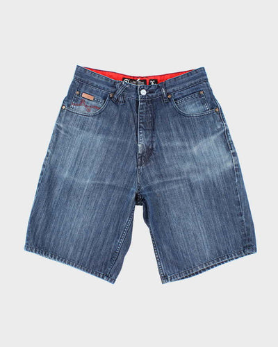 Vintage Y2K LRG Wide Leg Dark Wash Denim Shorts - W30 L11