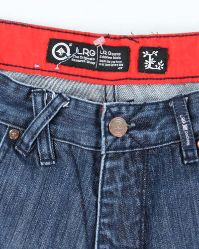 Vintage Y2K LRG Wide Leg Dark Wash Denim Shorts - W30 L11