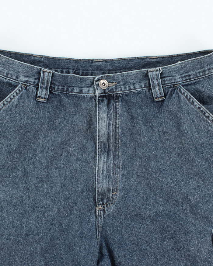 Vintage Y2K Wrangler Dark Wash Cargo Denim Shorts - W32 L9