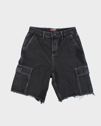 Vintage 2000's Urban Duty Grey Wash Cut Off Denim Cargo Shorts - W30 L10