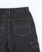 Vintage 2000's Urban Duty Grey Wash Cut Off Denim Cargo Shorts - W30 L10