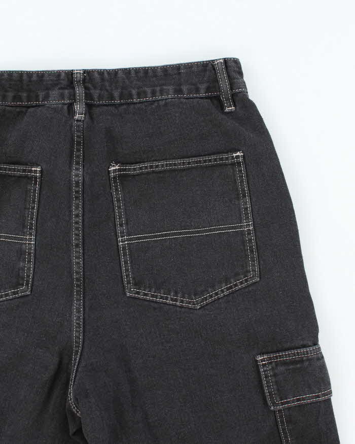 Vintage 2000's Urban Duty Grey Wash Cut Off Denim Cargo Shorts - W30 L10