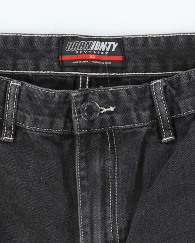 Vintage 2000's Urban Duty Grey Wash Cut Off Denim Cargo Shorts - W30 L10