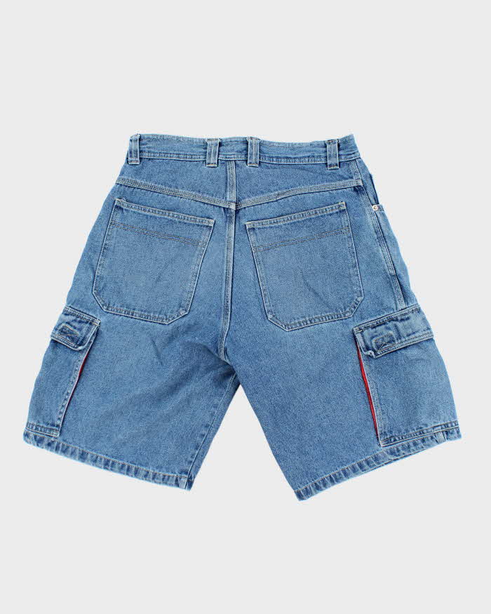 Vintage 2000's Burnside Medium Wash Denim Cargo Shorts - W34 L11