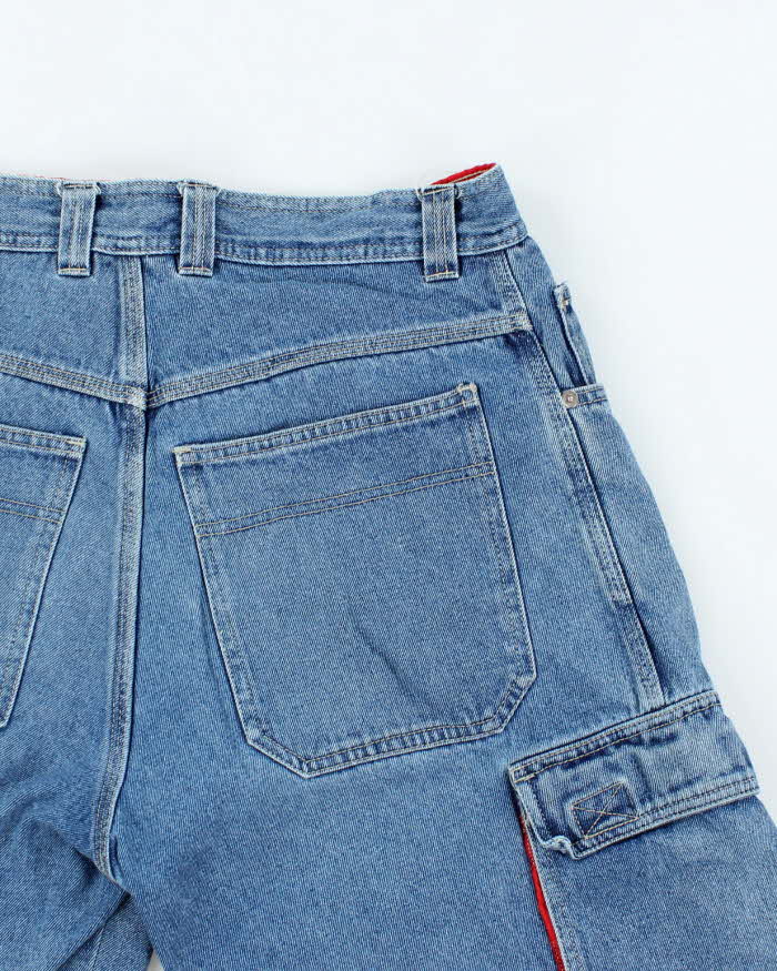 Vintage 2000's Burnside Medium Wash Denim Cargo Shorts - W34 L11