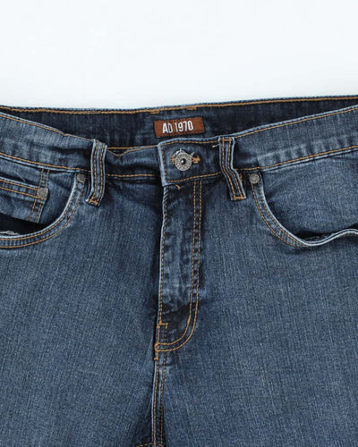 Vintage AD 1970 Dark Wash Denim Shorts - W34 L11