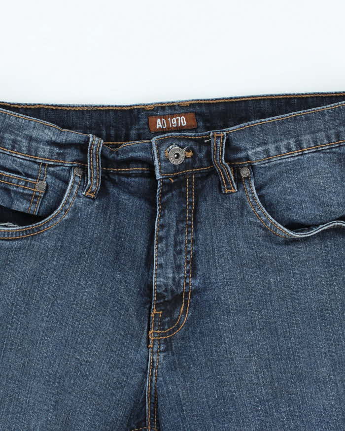 Vintage AD 1970 Dark Wash Denim Shorts - W34 L11