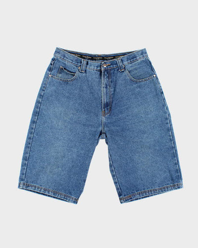 Vintage 2000's Geno Bellini Wide Leg Dark Wash Denim Shorts - W34 L12