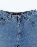 Vintage 2000's Geno Bellini Wide Leg Dark Wash Denim Shorts - W34 L12