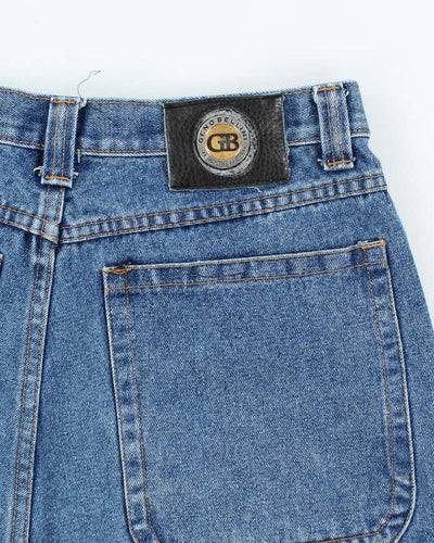 Vintage 2000's Geno Bellini Wide Leg Dark Wash Denim Shorts - W34 L12