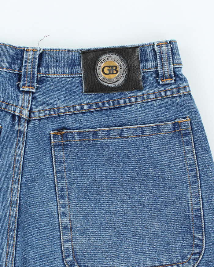 Vintage 2000's Geno Bellini Wide Leg Dark Wash Denim Shorts - W34 L12