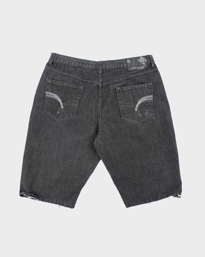 Vintage 2000's Rocawear Dark Grey Wash Baggy Denim Shorts - W40 L15
