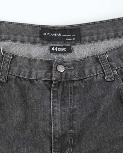 Vintage 2000's Rocawear Dark Grey Wash Baggy Denim Shorts - W40 L15