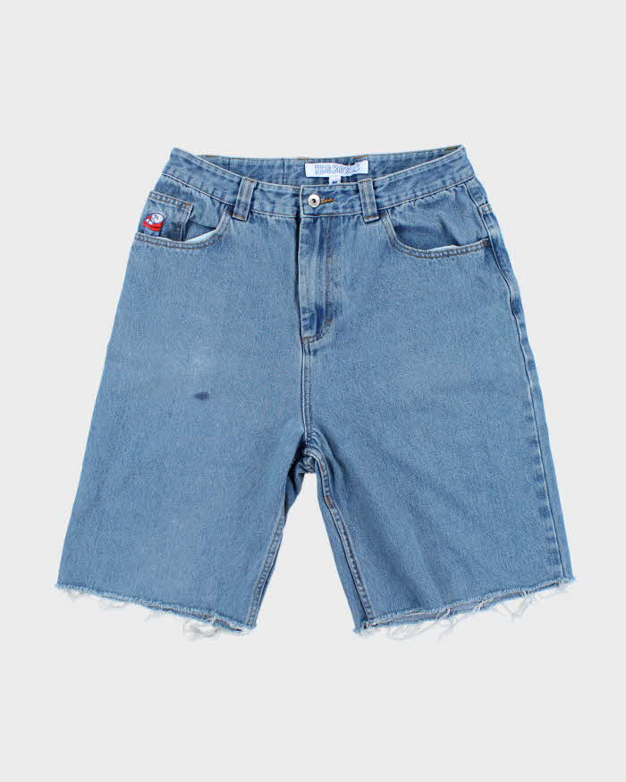 Polar Skate Co. Big Boy Medium Wash Denim Cut Off Shorts - W30 L10