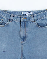 Polar Skate Co. Big Boy Medium Wash Denim Cut Off Shorts - W30 L10
