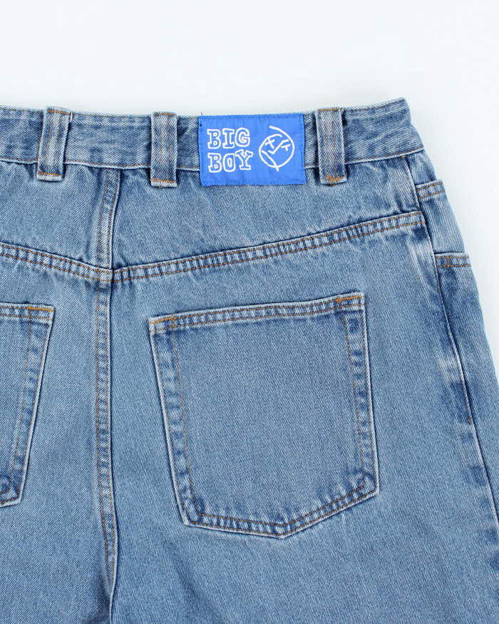 Polar Skate Co. Big Boy Medium Wash Denim Cut Off Shorts - W30 L10