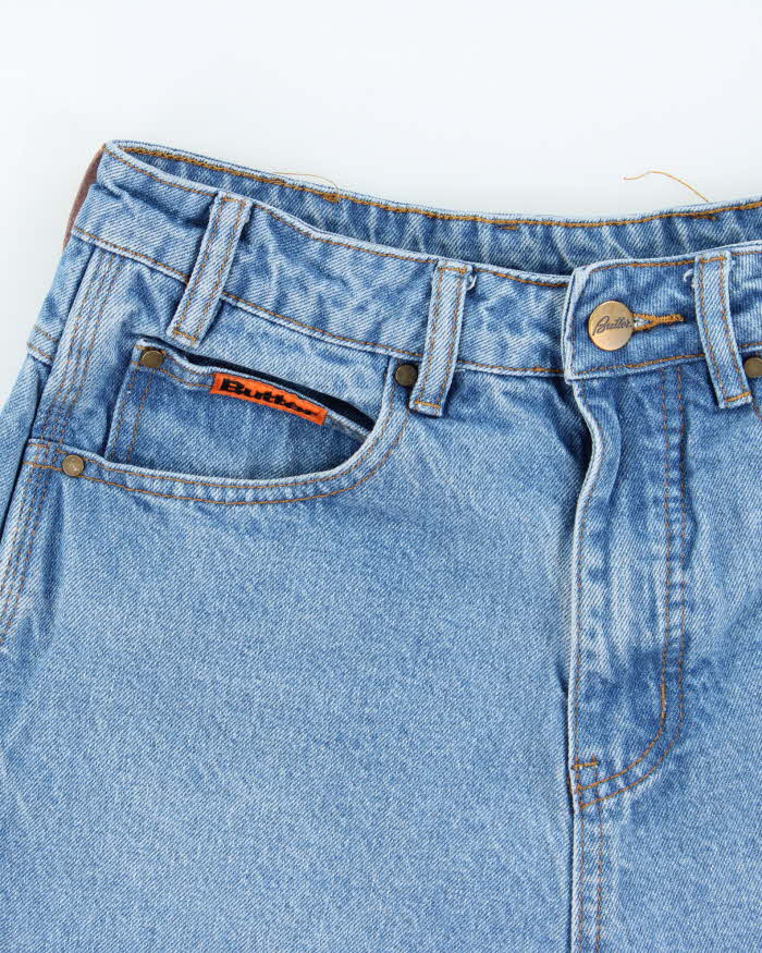 Butter Goods Medium Wash Drawstring Denim Shorts - W28 L8