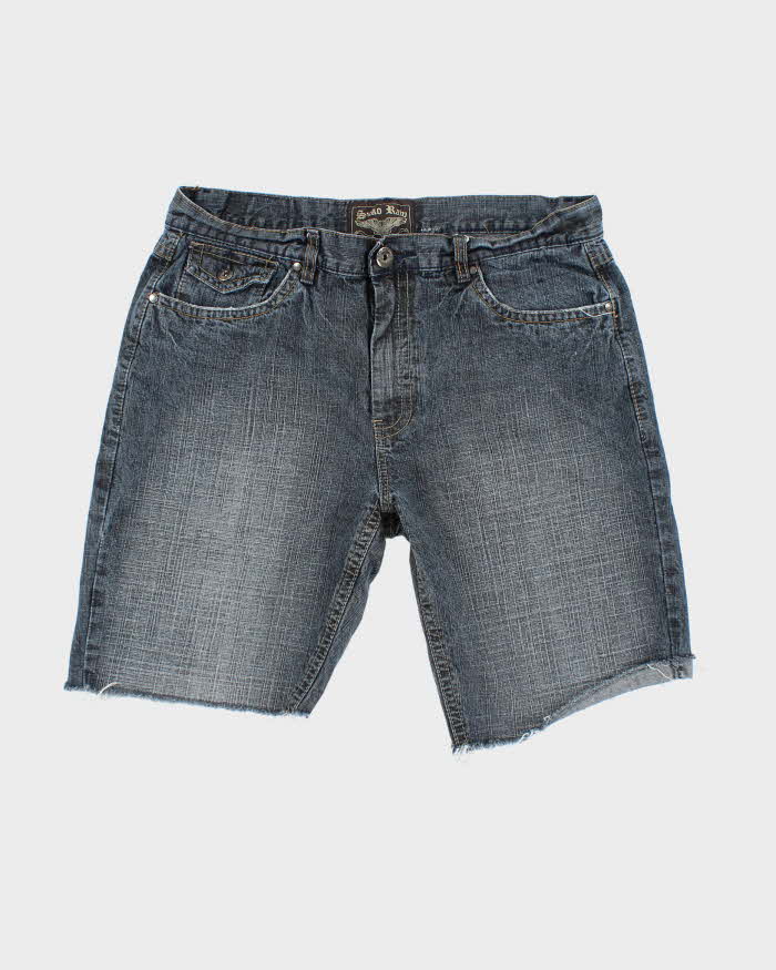 Vintage Y2K Suko Ram Wide Leg Cut Off Denim Shorts - W36 L11