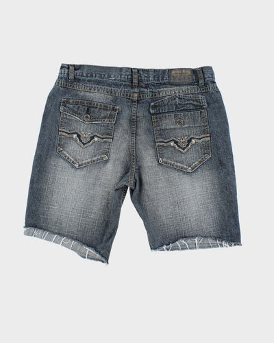 Vintage Y2K Suko Ram Wide Leg Cut Off Denim Shorts - W36 L11