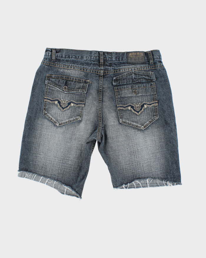Vintage Y2K Suko Ram Wide Leg Cut Off Denim Shorts - W36 L11