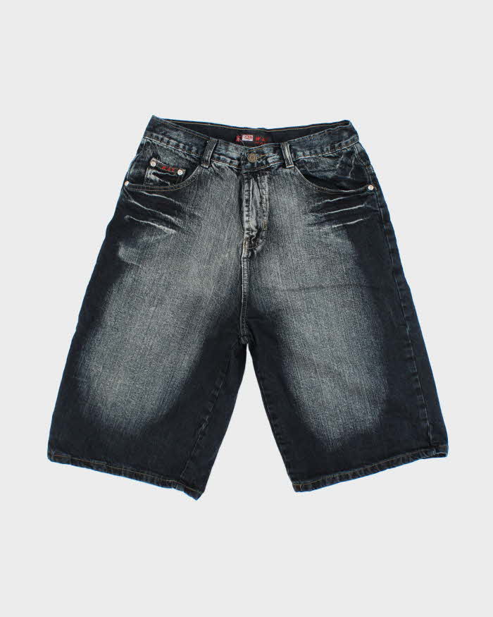 Vintage Y2K W&Y Overdyed Dark Wash Denim Shorts - W30 L11
