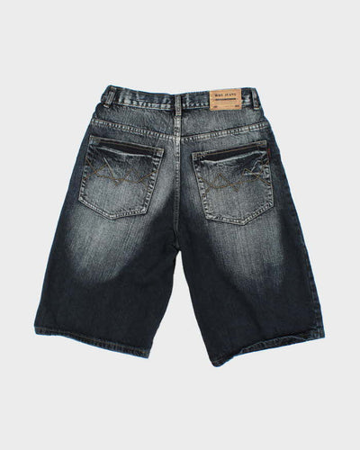Vintage Y2K W&Y Overdyed Dark Wash Denim Shorts - W30 L11