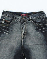 Vintage Y2K W&amp;Y Overdyed Dark Wash Denim Shorts - W30 L11