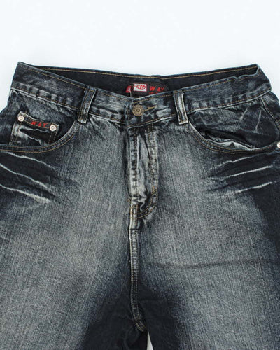 Vintage Y2K W&Y Overdyed Dark Wash Denim Shorts - W30 L11