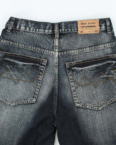 Vintage Y2K W&Y Overdyed Dark Wash Denim Shorts - W30 L11
