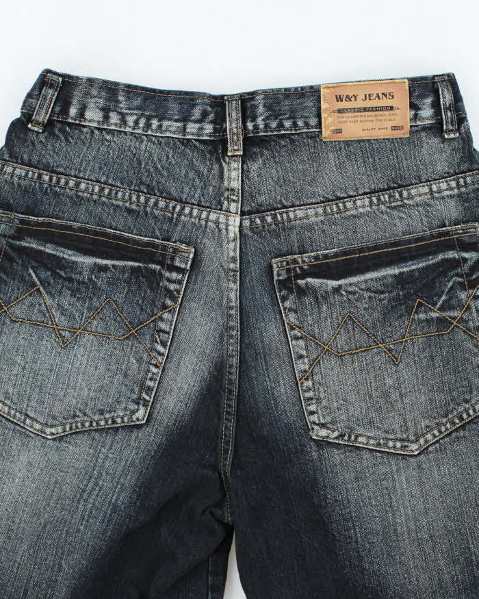 Vintage Y2K W&Y Overdyed Dark Wash Denim Shorts - W30 L11
