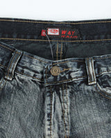 Vintage Y2K W&amp;Y Overdyed Dark Wash Denim Shorts - W30 L11