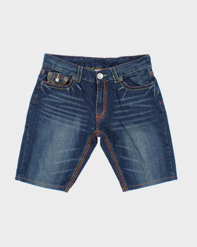 Vintage Y2K True Religion Dark Wash Denim Shorts - W34 L10