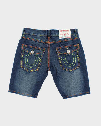 Vintage Y2K True Religion Dark Wash Denim Shorts - W34 L10