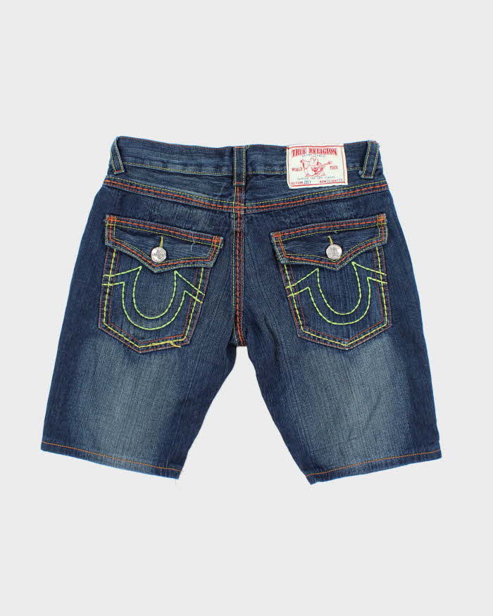 Vintage Y2K True Religion Dark Wash Denim Shorts - W34 L10
