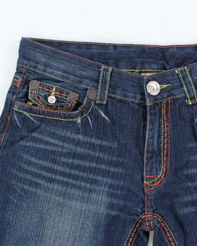 Vintage Y2K True Religion Dark Wash Denim Shorts - W34 L10
