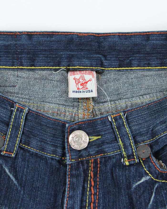 Vintage Y2K True Religion Dark Wash Denim Shorts - W34 L10