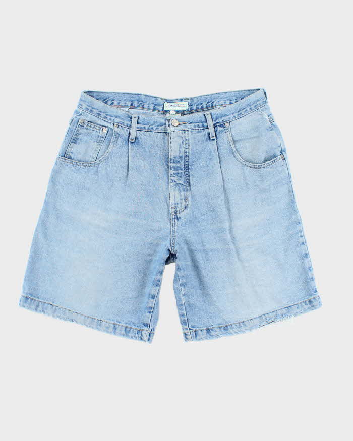 Vintage 90's Guess Light Wash Denim Shorts - W34 L9