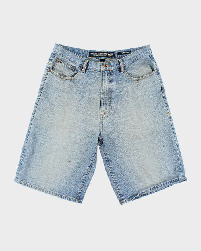 Vintage Y2K Ecko UTLD Light Wash Denim Shorts - W36 L12
