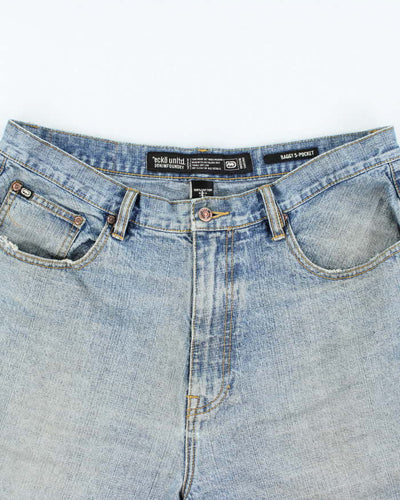 Vintage Y2K Ecko UTLD Light Wash Denim Shorts - W36 L12