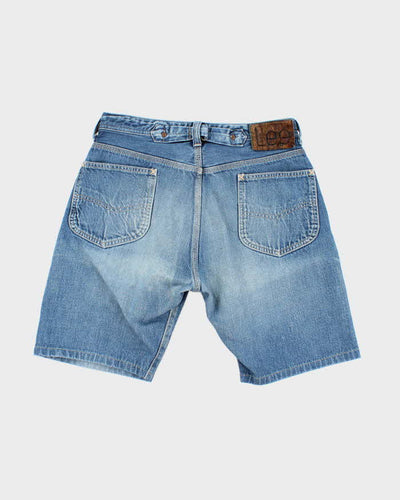 Vintage Lee Selvedge Medium Wash Denim Shorts - W30 L9