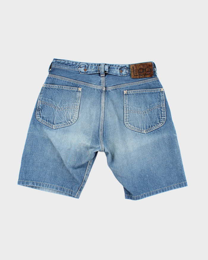 Vintage Lee Selvedge Medium Wash Denim Shorts - W30 L9