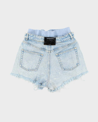 Vintage Alexander Wang Boxer Layered Denim Hot Pants - W28 L3