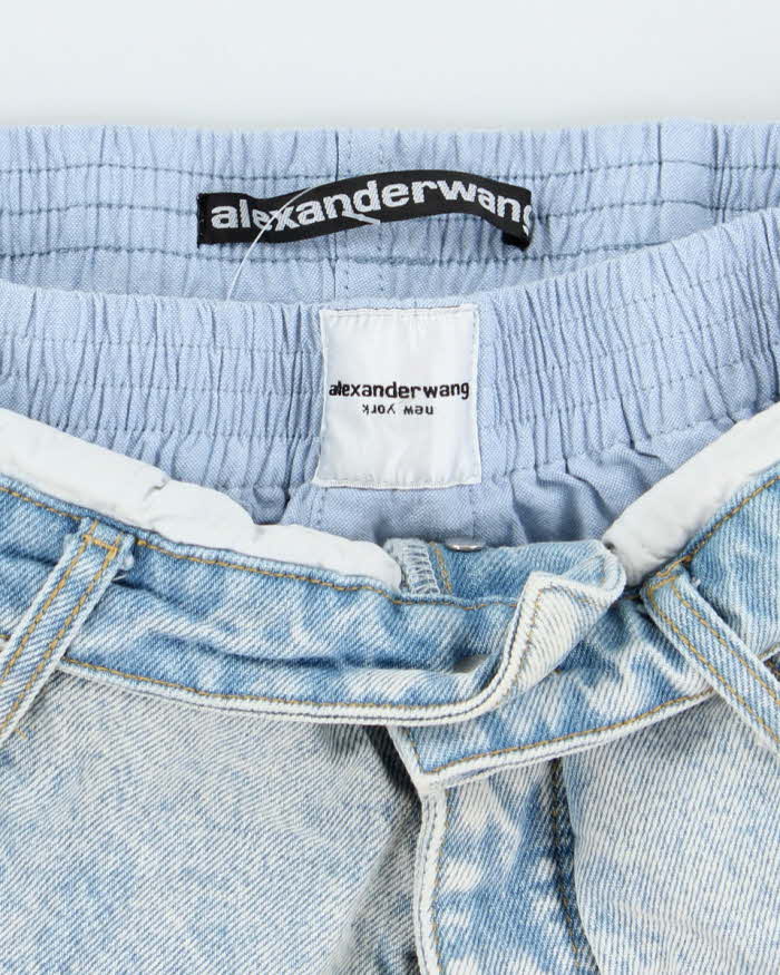 Vintage Alexander Wang Boxer Layered Denim Hot Pants - W28 L3