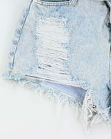 Vintage Alexander Wang Boxer Layered Denim Hot Pants - W28 L3