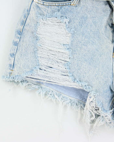 Vintage Alexander Wang Boxer Layered Denim Hot Pants - W28 L3