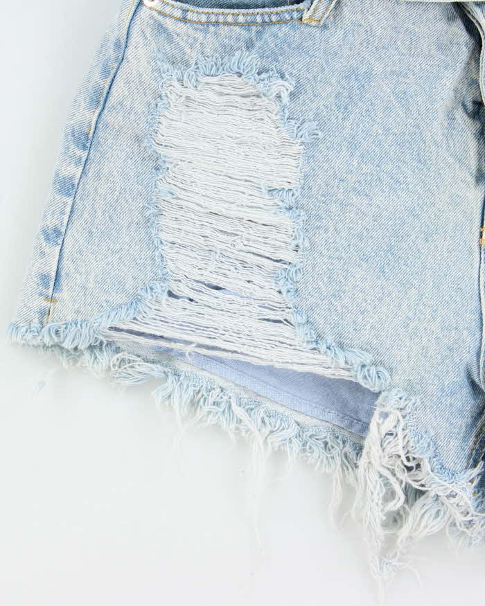 Vintage Alexander Wang Boxer Layered Denim Hot Pants - W28 L3