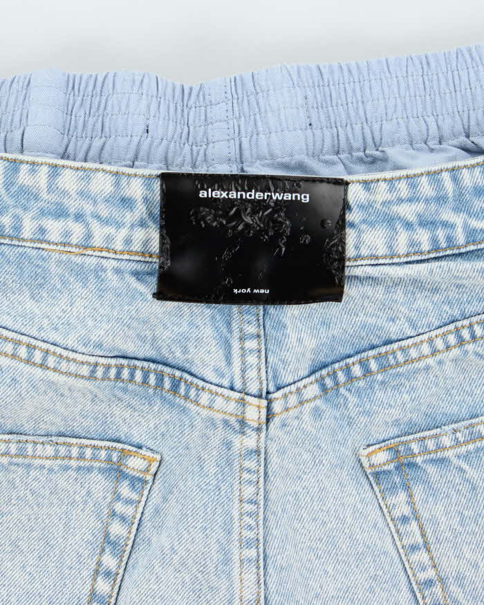 Vintage Alexander Wang Boxer Layered Denim Hot Pants - W28 L3
