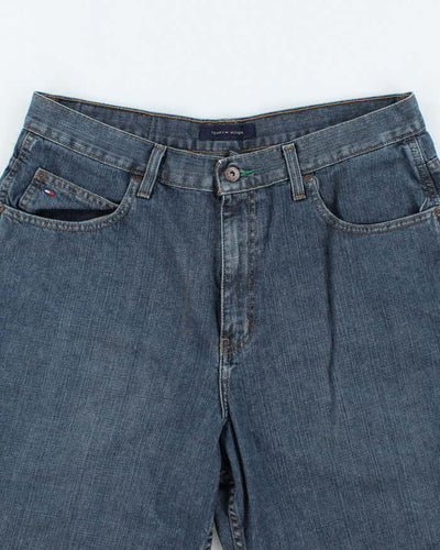Vintage Y2K Tommy Hilfiger Wide Leg Denim Carpenter Shorts - W34 L10