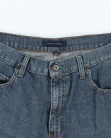 Vintage Y2K Tommy Hilfiger Wide Leg Denim Carpenter Shorts - W34 L10
