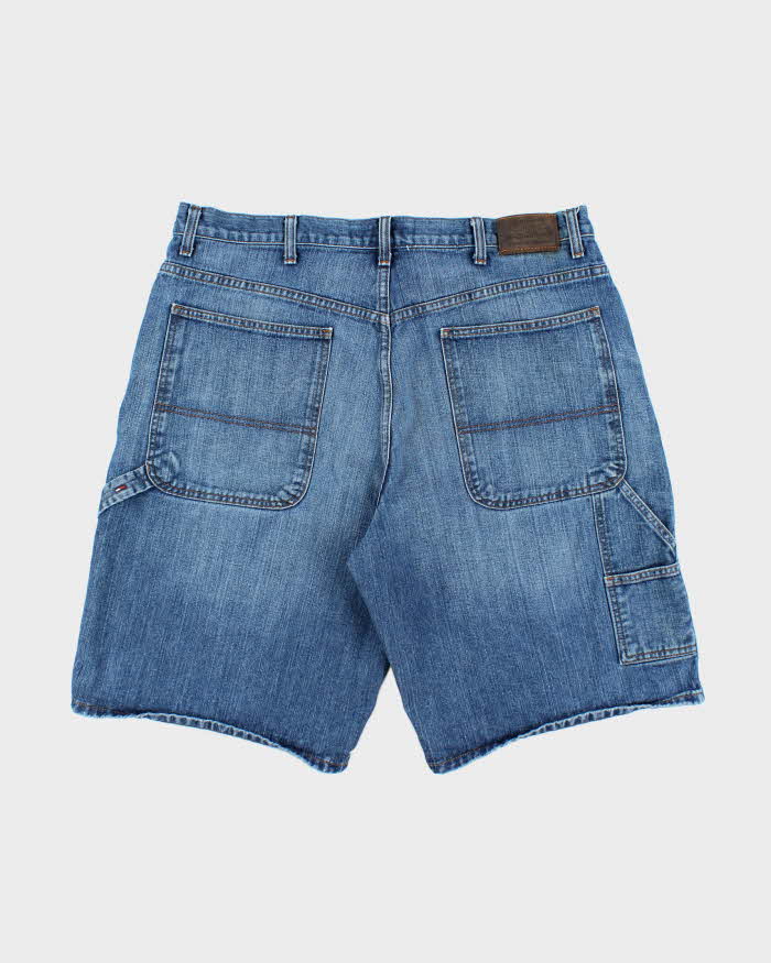 Vintage Tommy Hilfiger Wide Leg Denim Carpenter Shorts - W38 L11